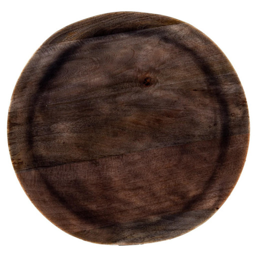 Set 2 mesas auxiliares negro y marron oscuro