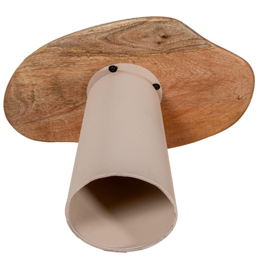Set 2 mesas auxiliares natural y beige