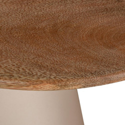 Set 2 mesas auxiliares natural y beige