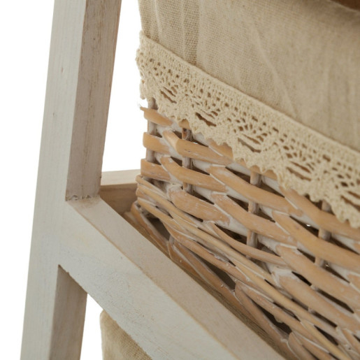 Mueble auxiliar natural y crema