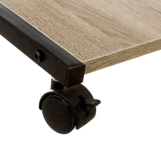 Mesa auxiliar natural y negro