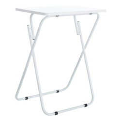 Mesa auxiliar plegable Blanco