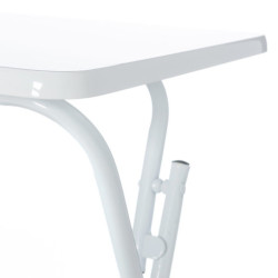 Mesa auxiliar plegable Blanco