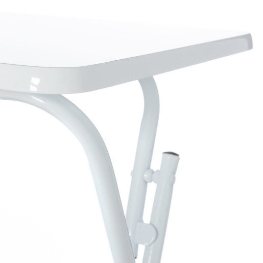 Mesa auxiliar plegable Blanco