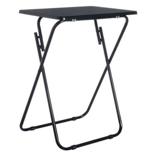 Mesa auxiliar plegable Negro
