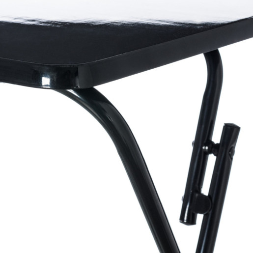 Mesa auxiliar plegable Negro