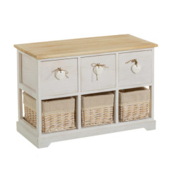 Mueble natural y crema