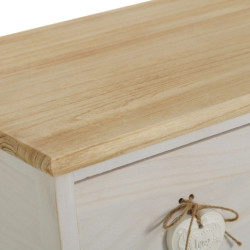 Mueble natural y crema