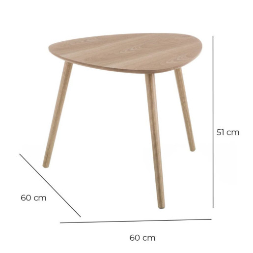 Mesa auxiliar natural