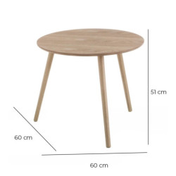 Mesa auxiliar natural