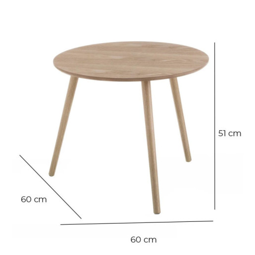 Mesa auxiliar natural