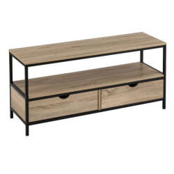 Mueble tv natural y negro