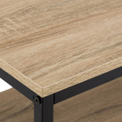 Mueble tv natural y negro