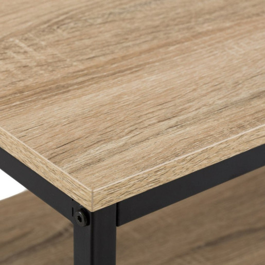 Mueble tv natural y negro