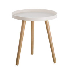 Mesa Blanco y natural