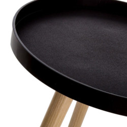 Mesa Negro y natural
