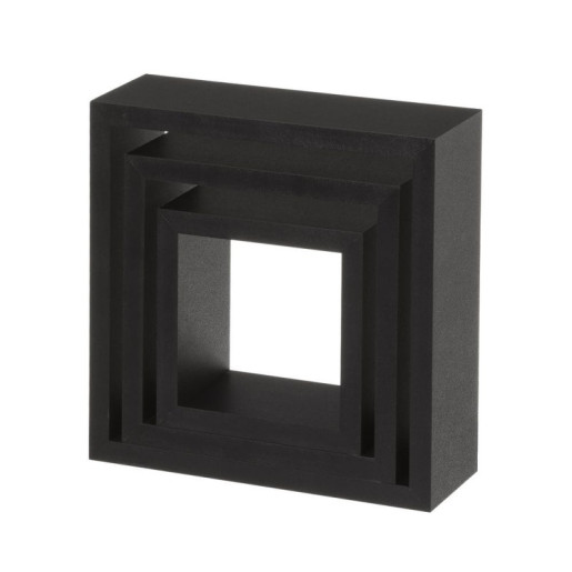 Set 3 estantes Negro