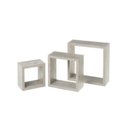 Set 3 estantes Gris