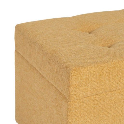 Set 2 banquetas baul Mostaza
