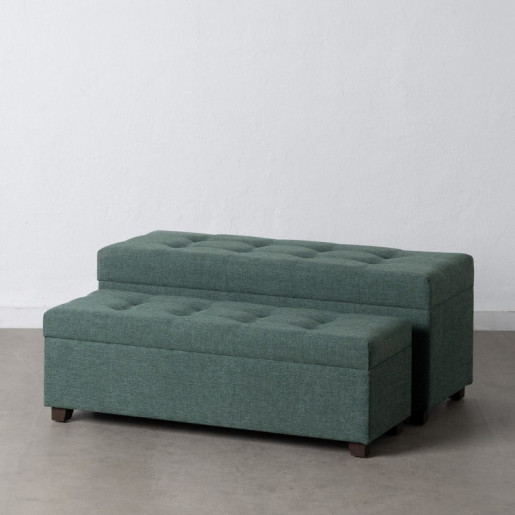 Set 2 banquetas baul Verde