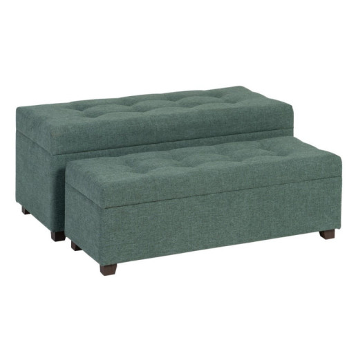 Set 2 banquetas baul Verde
