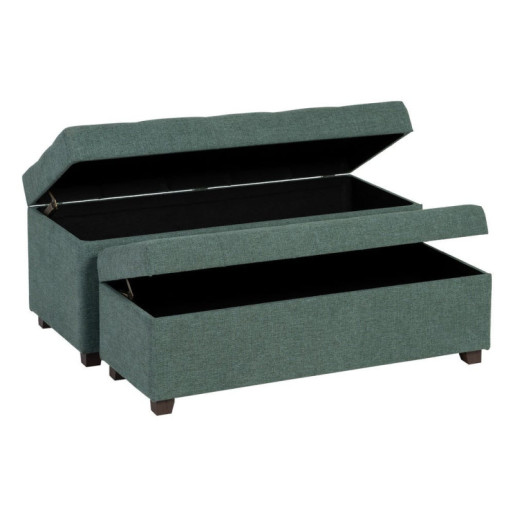 Set 2 banquetas baul Verde