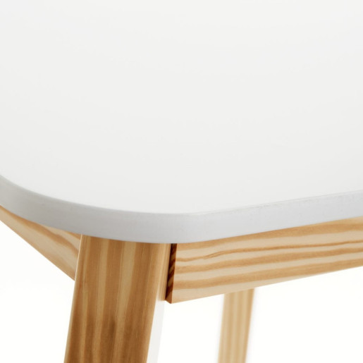 Mesa Blanco y natural