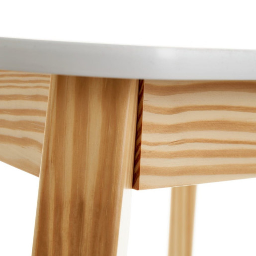 Mesa Blanco y natural