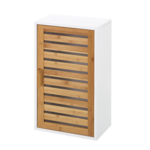 Mueble natural y blanco