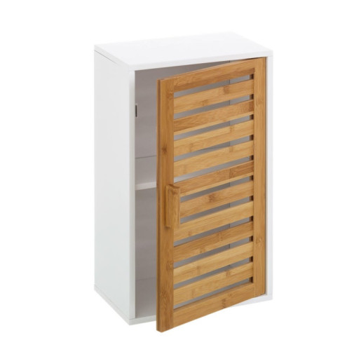 Mueble natural y blanco