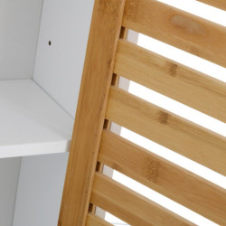 Mueble natural y blanco