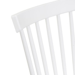 Set 4 sillas Blanco y natural