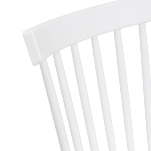 Set 4 sillas Blanco y natural