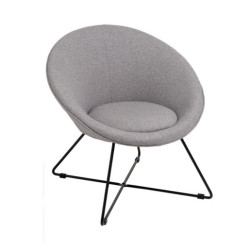 Sillon Gris claro y negro
