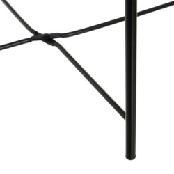 Mesa auxiliar natural y negro