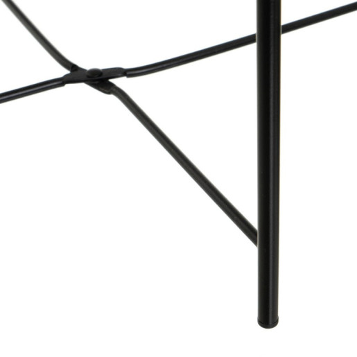 Mesa auxiliar natural y negro