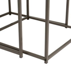 Set 2 mesas auxiliares Natural-gris
