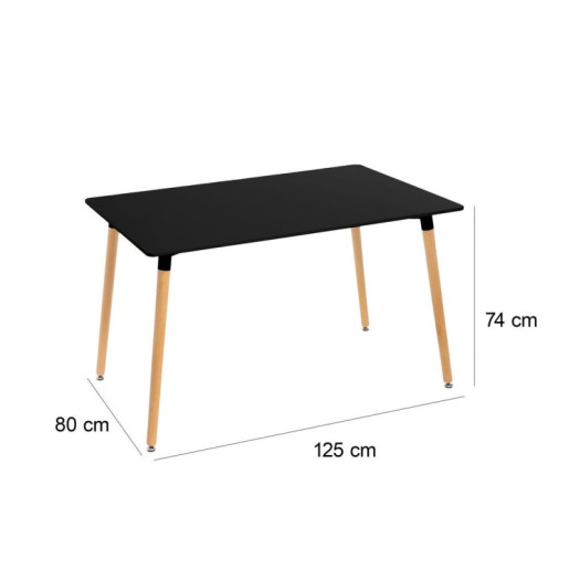 Mesa Negro y natural