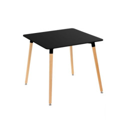 Mesa auxiliar Negro y natural