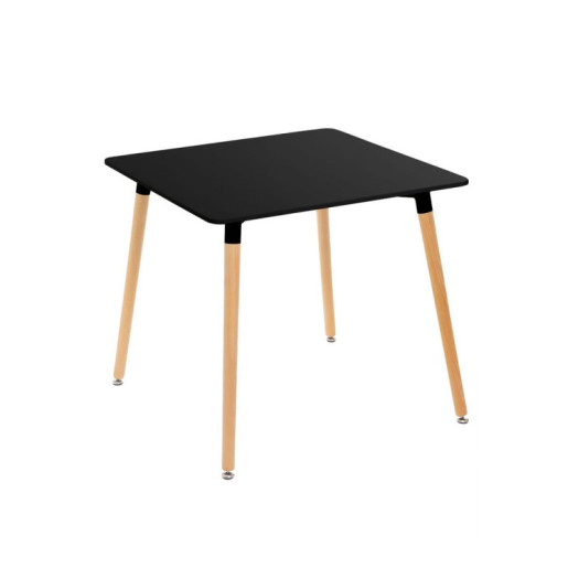 Mesa auxiliar Negro y natural