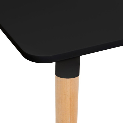 Mesa auxiliar Negro y natural