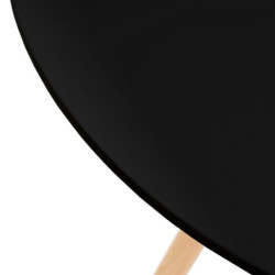 Mesa auxiliar Negro y natural