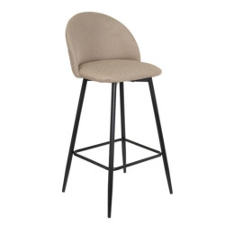 Set 2 taburetes Beige y negro