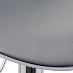 Set 2 taburetes Gris y cromado
