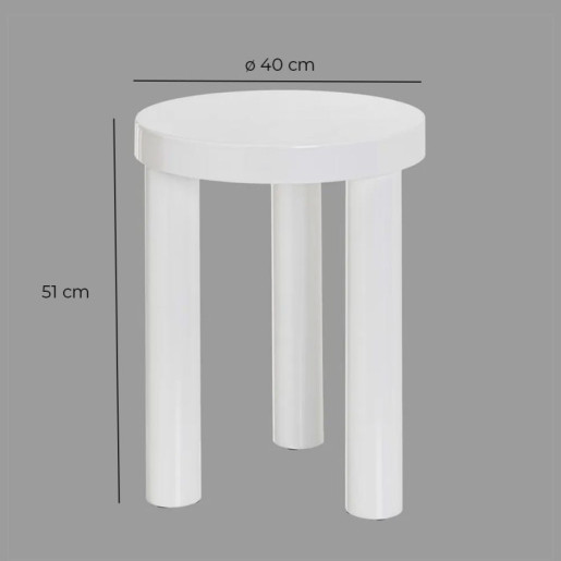 Mesa auxiliar Blanco