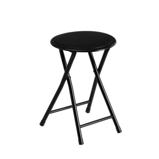 Taburete plegable Negro
