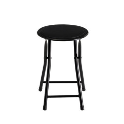 Taburete plegable Negro