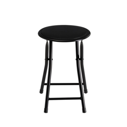 Taburete plegable Negro