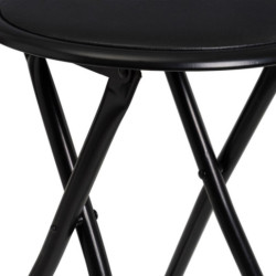 Taburete plegable Negro