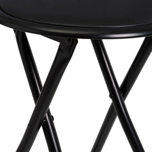 Taburete plegable Negro